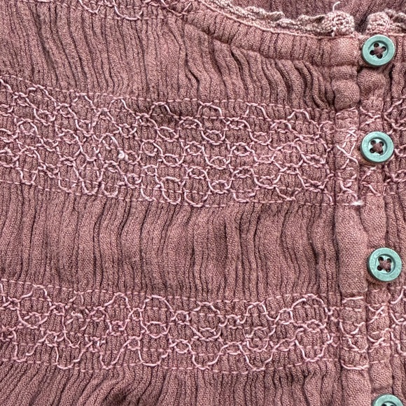 Free people Dusty Pink Long Sleeve Blouse - Picture 5 of 8